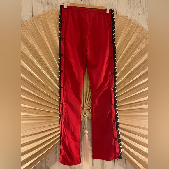 Kappa Y2K popper red small jogging bottoms joggers - Picture 4 of 9